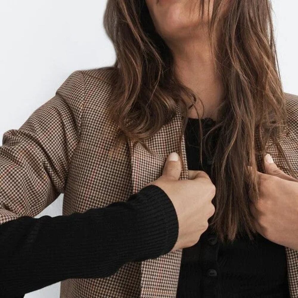 Rag & Bone Foster Plaid Blazer - 10 - Picture 6 of 7